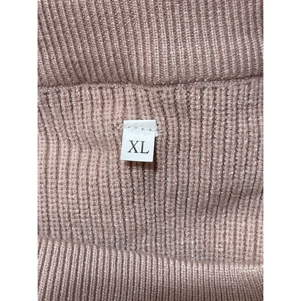 ANRABESS Women Crewneck Sleeve Oversize Ribbed Knit Pullover Sweater Size XL Ext - Picture 4 of 6